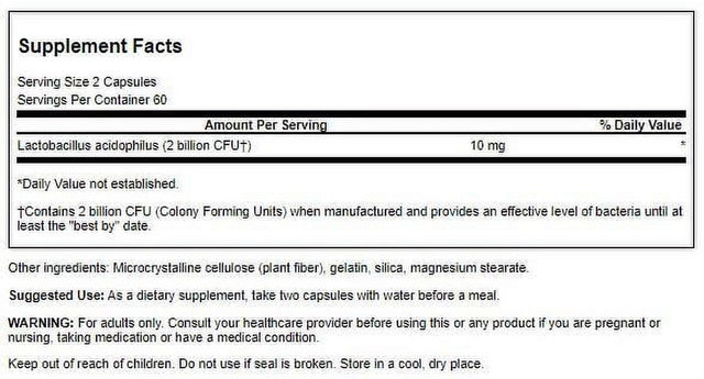 Swanson Probiotic for Daily Wellness 1 Billion Cfu 120 Caps 4 Pack