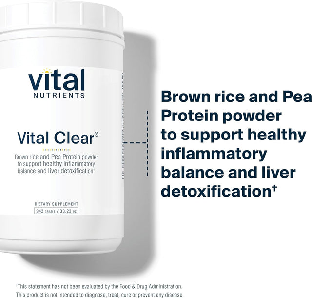 Vital Nutrients - Vital Clear - Nutritional and Herbal Support for Overall Health and Detoxification - Vegetarian - 942 Grams