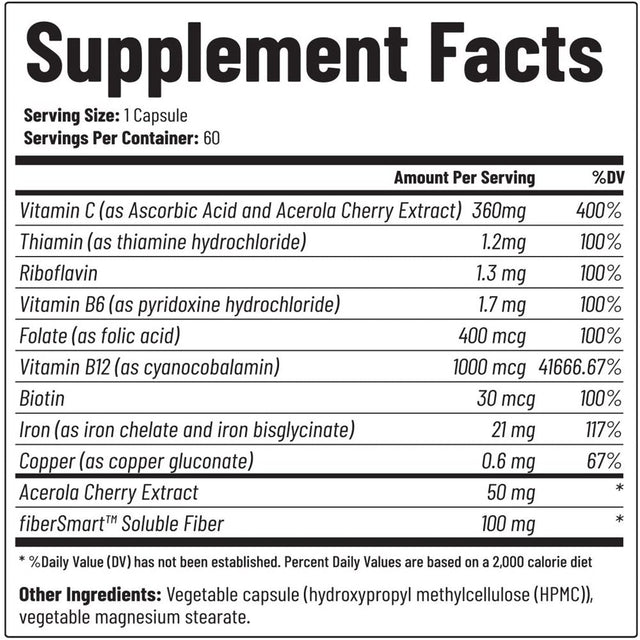 Snap Supplements Iron Builder - Raise Iron Levels & Blood Builder, 60 Count, 2Pk