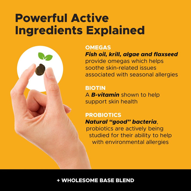 Pet Honesty Dog Allergy Skin Health Max Strength Soft Chews, Duck, 90 Ct