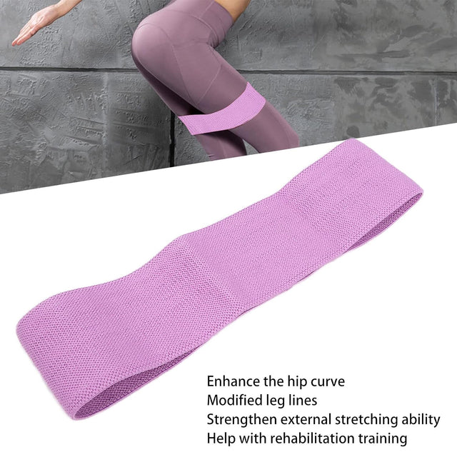 Cosiki Exercise Resistance Band, Elastic Stretching Bands Bands for Working Out Booty Bands Exercise Band for Yoga for Leg Beauty(Plain Purple M(76Cm))
