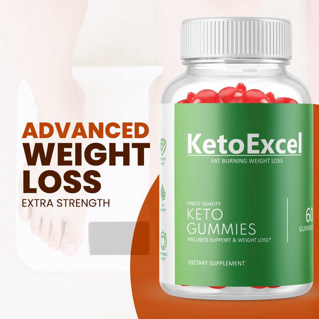(1 Pack) Keto Excel ACV Gummies - Supplement for Weight Loss - Energy & Focus Boosting Dietary Supplements for Weight Management & Metabolism - Fat Burn - 60 Gummies