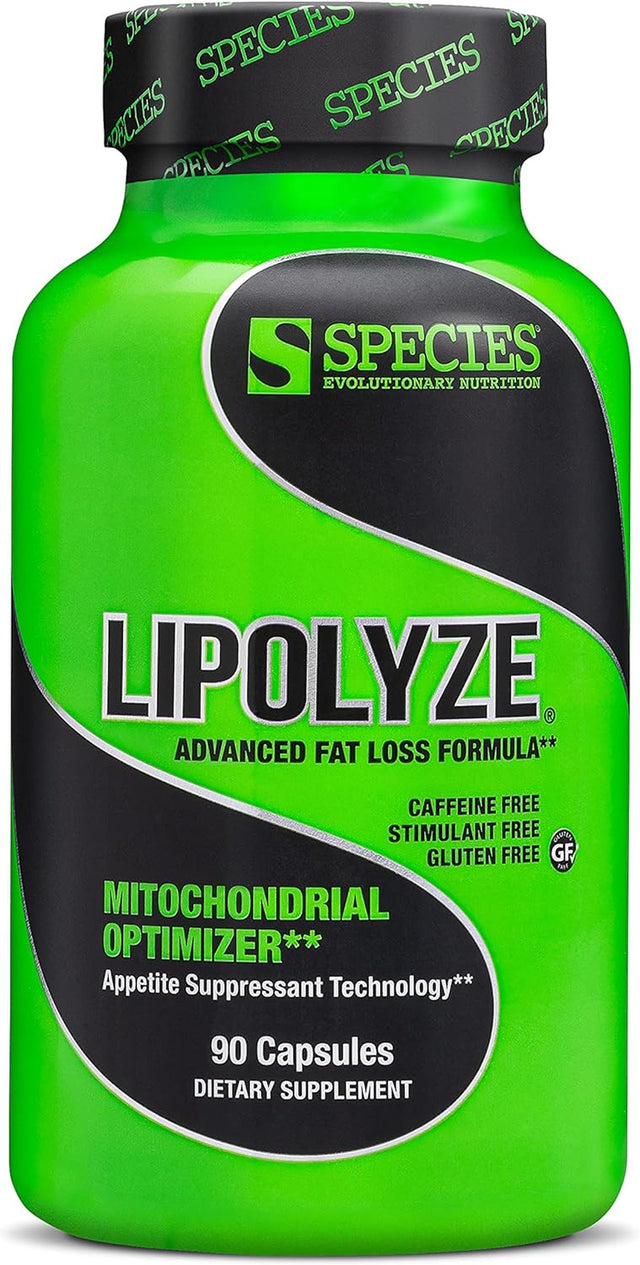 Lipolyze Stimulant Free Fat Burner, Appetite Suppressant with Green Tea Extract, African Mango & Alpha Lipoic Acid, Advanced Fat Loss Formula, Gluten Free Caps, Daytime, 90 Count