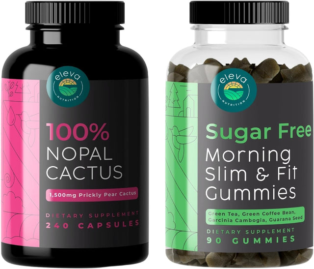 Nopal Cactus Capsules and Sugar-Free Morning Slimming Gummies Bundle