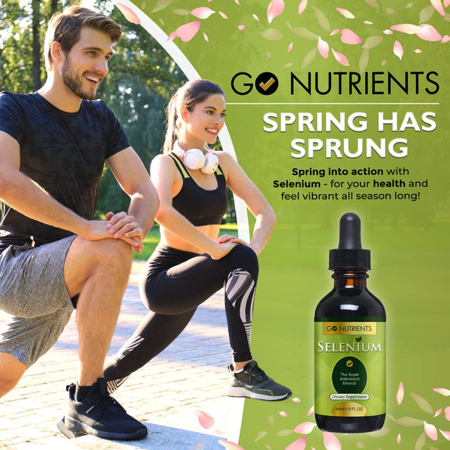 Go Nutrients Selenium 200Mcg Supplement, 1 Oz