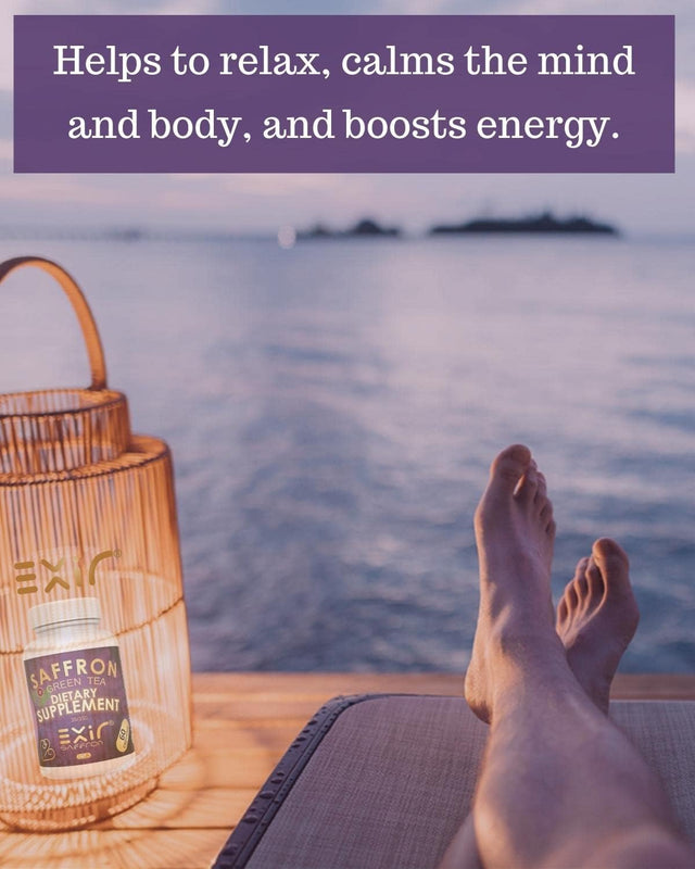 Saffron Dietary Supplement - Antioxidant & Immune Supplement - Heart Support + Brain & Memory Boost, 60 Capsules