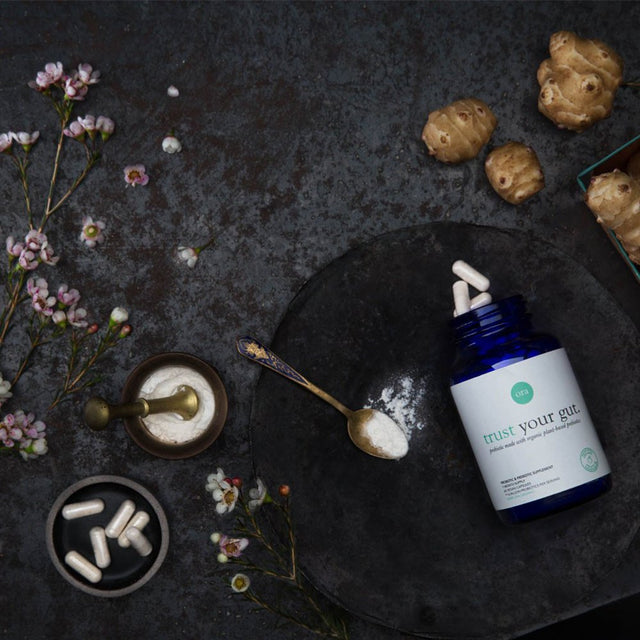 Ora Organic Trust Your Gut Probiotic with Prebiotics Vegan Capsules, 60 Ct