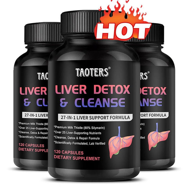 Liver Cleanse Detox & Repair | 25+ Herbs | Premium Liver Health Formula | Liver Support Detox Cleanse Supplement
