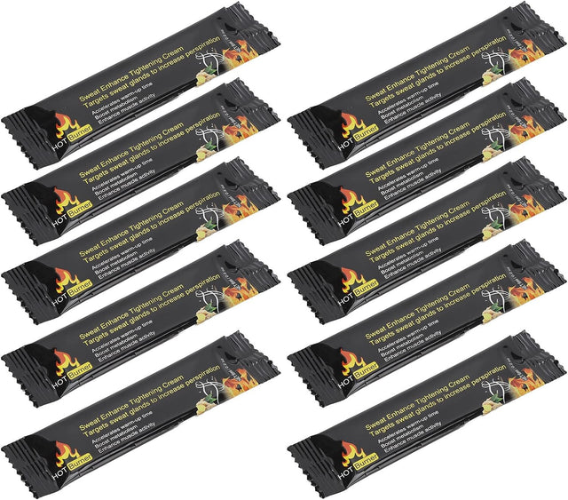 Sweat Workout Enhancer, 10Pcs Soothe Muscles 6Ml Belly Burn Cream for Fitness