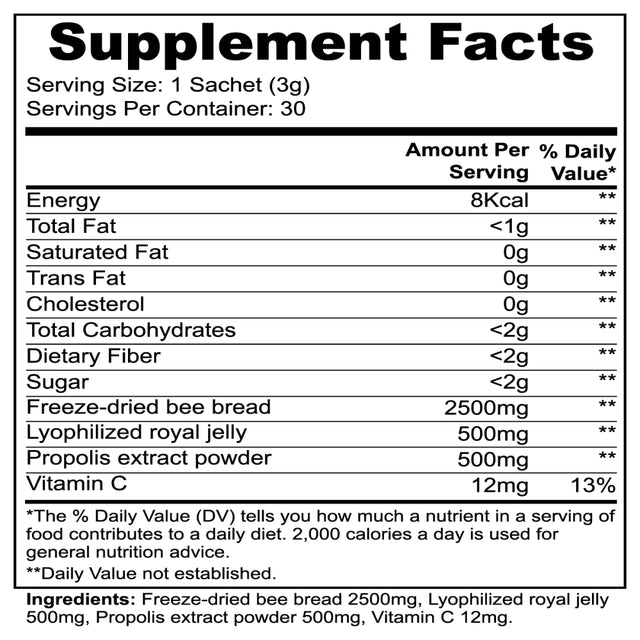 Ugenixpro® Bee Pearl 30 Sachets | Anti-Inflammatory | Promotes Gut Health | Immune Booster