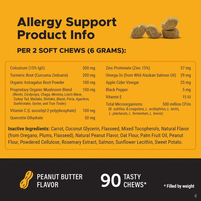 Allergy Support (Peanut Butter Flavor)