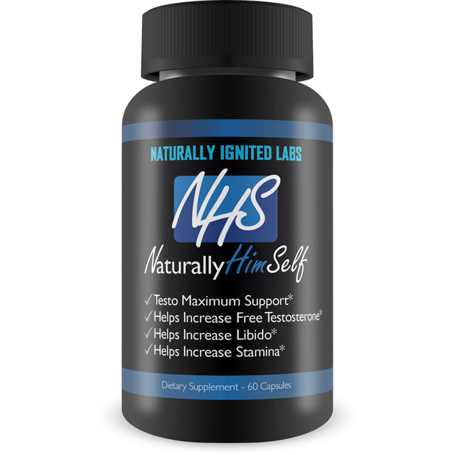 Naturally Him Self - Tribulus T Maximum Support - Tribulus Terrestris for Men - Power - Natural - Stamina - Libido Enhancer for Men - by Naturally Ignited Labs - 30 Servings