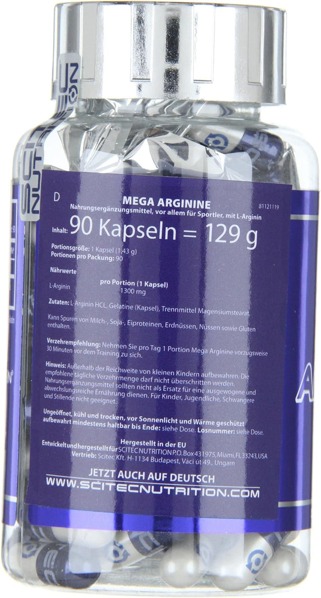 Mega Arginine - 90 Capsules - Scitec Nutrition