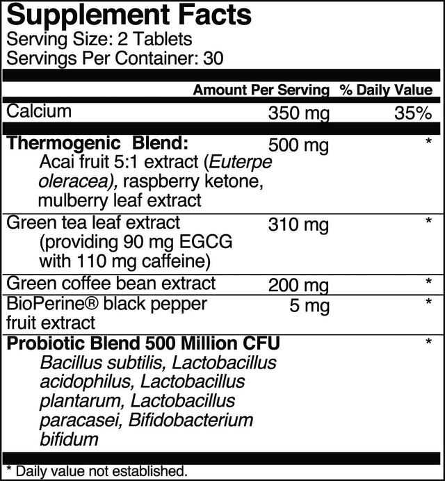 Acaitrim- Weight Loss Supplement- Green Tea Extract, Green Coffee Bean Extract, Raspberry Ketones, Acai, & Probiotics – Supports Metabolism & Energy for Men & Women- 60 Acai Berry Capsules