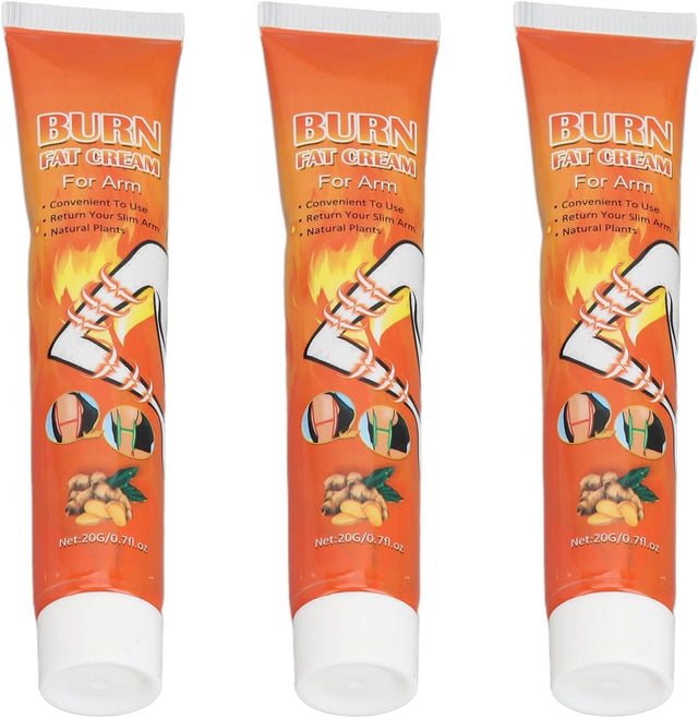 Fat Burning Cream, Fat Burning 20G Skin Firming 3Pcs Wide Application Slimming Massage Cream for Business Travel