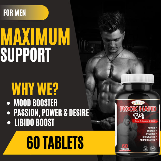 RH Male Enhancement Pills, Bigger Harder Longer Performance, Testosterone Booster Supplements 60 Tablets by America'S Best Deals