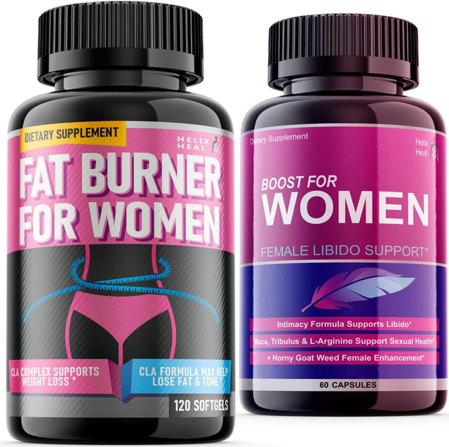 Helix Heal Women'S Duo: Belly Fat Burner & Desire Enhancer Combo