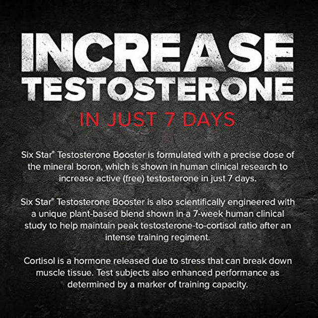 Testosterone Booster for Men | Six Star Pro Nutrition | Test Booster for Men | Extreme Strength + Enhances Training Performance + Scientifically Researched | Test Boost Supplement, 60 Pills