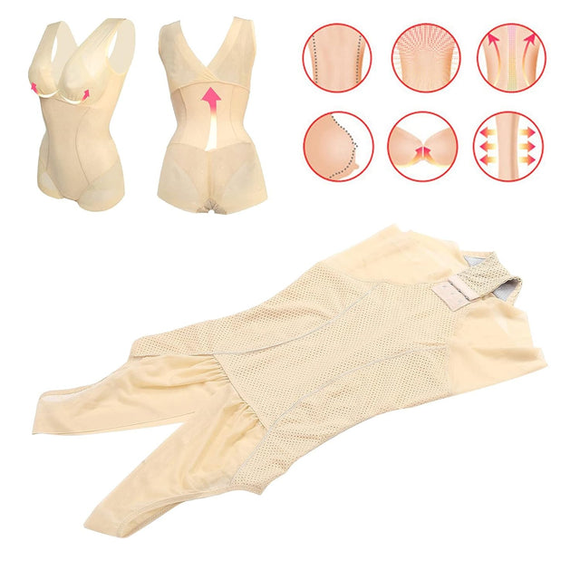 Postpartum Shapewear, Superb Workmanship Lightweight and Beautiful Girdle Bodysuit for Home(L)
