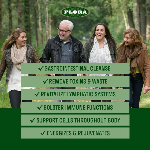 Flora Health Flor-Essence Liquid Tea Blend - Ancient 8-Herb Formula - Natural Full Body Cleanse & Detox - Organic Ingredients - Pure Vegan Formula - Burdock Root, Sorrel, Slippery Elm, Kelp - 500Ml