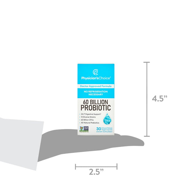 Physician’S Choice 60 Billion Probiotic for Women and Men, 30 Count, Digestive & Gut Health