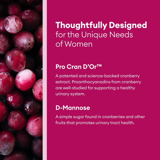 Physician’S Choice Women’S Probiotic with Prebiotic and Cranberry Fruit Powder, 50 Billion CFU, 30 Ct.