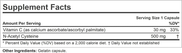 ANDREW LESSMAN NAC-500 N-Acetyl Cysteine 60 Capsules – Helps Combat Daily Onslaught of Damaging Free Radicals, Protects Brain, Heart, Lungs, Liver and Kidneys. Detoxifying Anti-Oxidant. No Additives