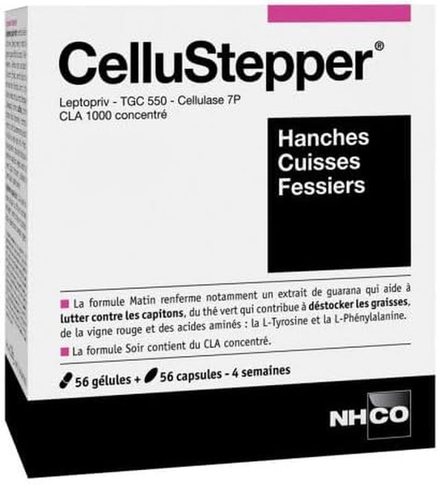 Cellustepper to Help Eliminate Cellulite and Toxins Located at the Hips, Thighs and Glutes and Participate in the Remodeling of the Silhouette Cellulite 60 Capsules