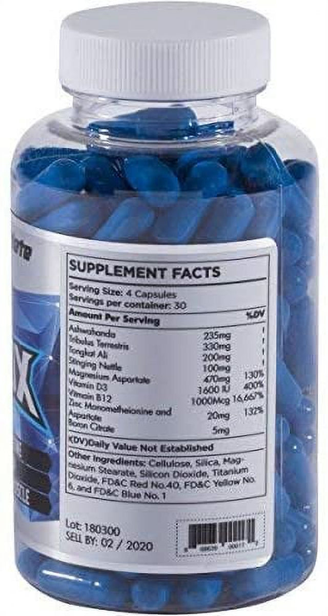 Blue Ox Athlete Enhanced Natural Testosterone Enhancer - 120 Capsules
