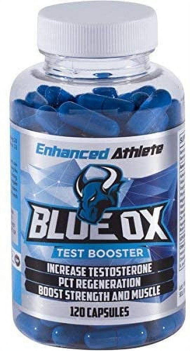 Blue Ox Athlete Enhanced Natural Testosterone Enhancer - 120 Capsules