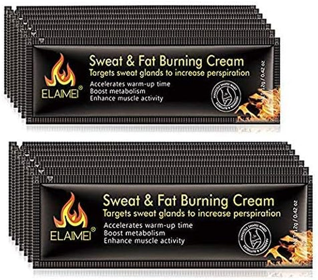 Sweat and Fat Burning Slimming Firming Cream, Body Fat Burning Massage Gel, Weight Lose. Fat Burning Advanced Workout Enhancer Cream ((10 Pack/1 Box)