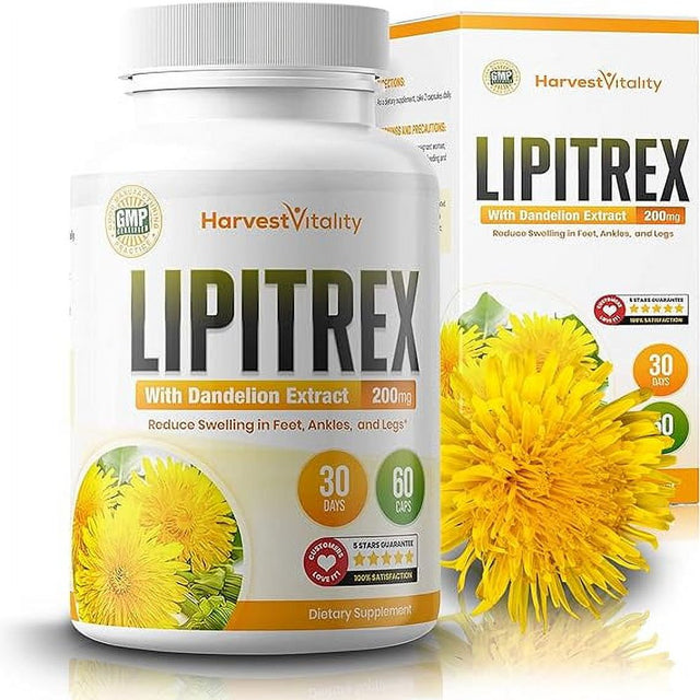 Lipitrex - Edema Swelling Reduction – Water Pill for Legs, Feet & Ankles