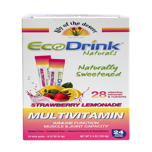 Lily of the Desert Ecodrink Naturals Refill Multi Vitamin - Strawberry/Lemonade