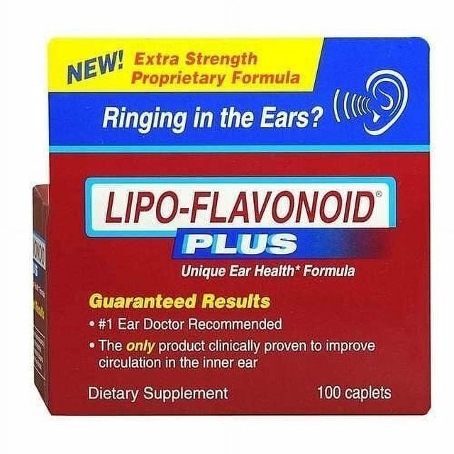 Lipo-Flavonoid plus Extra Strength Unique Ear Health Formula, 100Ct, 3-Pack