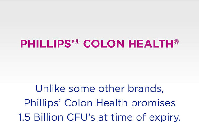 Phillips' Colon Health Digestive Daily Probiotic Supplement Capsules, Help Replenish the Balance of Good Bacteria in the Colon, 60 Count