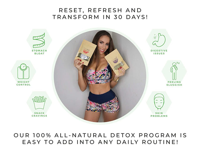 Teami® 30-Day Detox Tea Pack: All-Natural Teatox Kit with Teami Skinny & Teami Colon Cleanse Loose Leaf Herbal Teas (Lemon) (Original)
