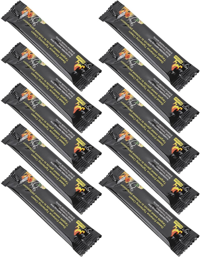 Belly Burning Cream, 10Pcs 6Ml Comfortable Sweat Workout Enhancer for Fitness