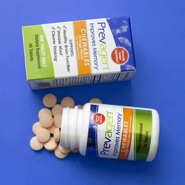 Prevagen Improves Memory - RS 10Mg, 30 Chewables Orange with Apoaequorin & Vitamin D Brain Supplement for Brain Health
