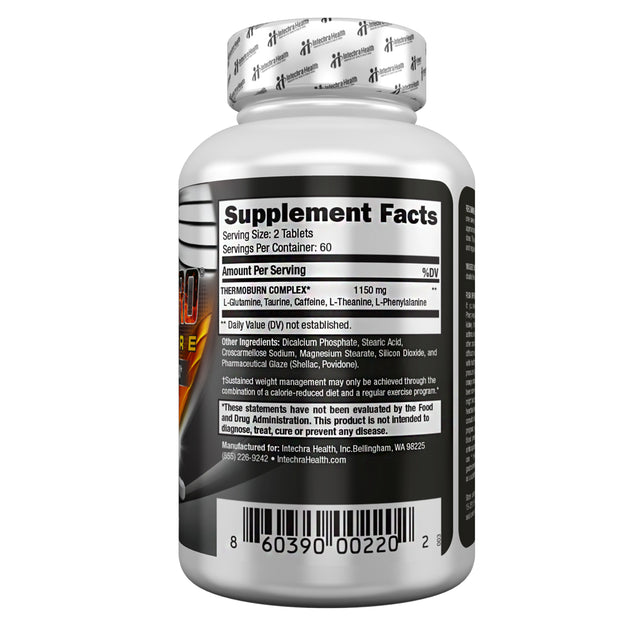 Liponitro Thermo-Burn Diet Pills with Nitro Energy, 120 Tablets - Intechra Health