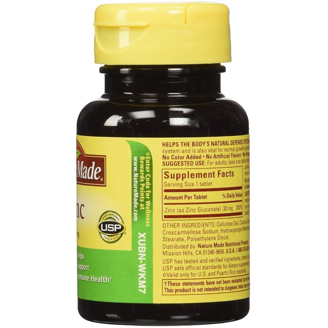 Nature Made Zinc Essential Nutrient & Antioxidant Support, 100Ct, 4-Pack