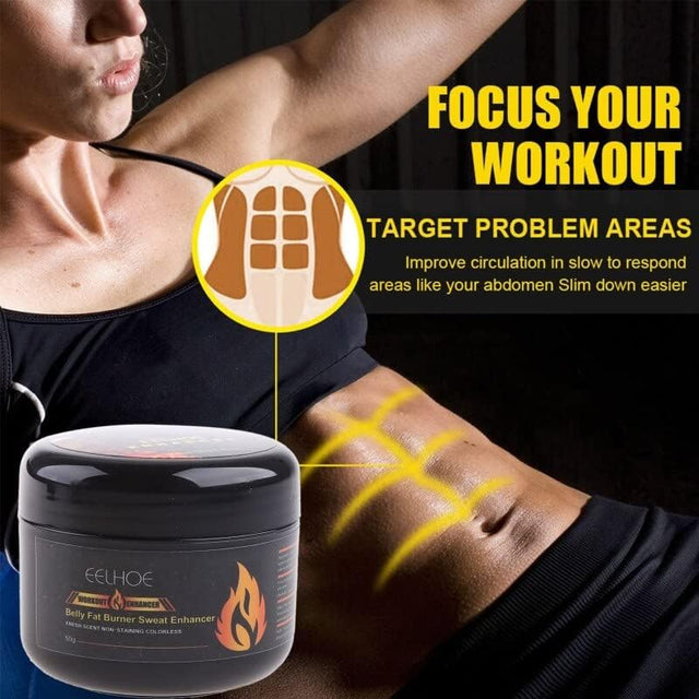 Slimming Cream Belly Fat Burner Sweat Enhancer Burning Weight Loss Abdomen Abdominal Muscle for Men and Women