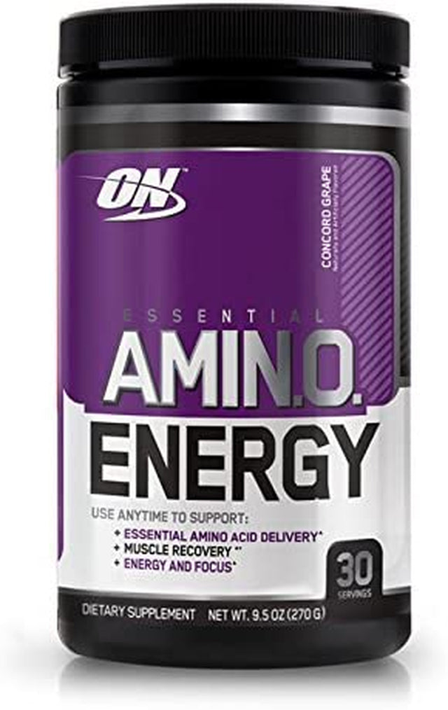 Optimum Nutrition Essential Amino Energy, Concord Grape 0.6 Lb (270 G)