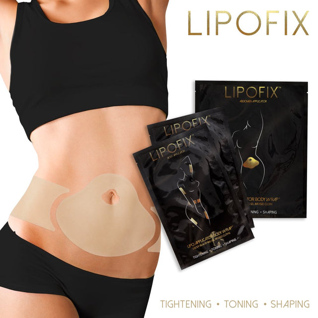 Lipofix Body Firming Shaping anti Cellulite Wrap Weight Loss Treatment 4 Abdomen + 4 Pair Body Wraps
