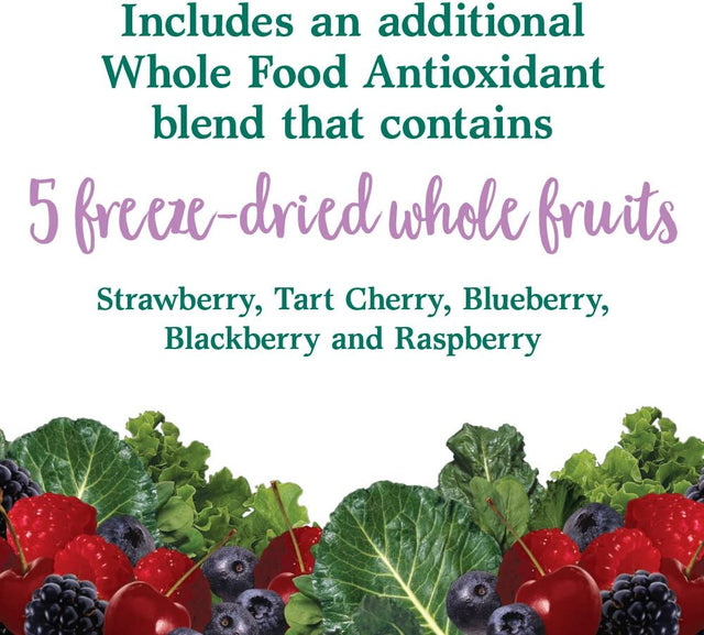 Garden of Life Perfect Food Berry Super Green Fruit & Veggie Formula - 30 Servings, 49 Superfoods Greens, Sprouts, Fruits, Veggies, Probiotics, Spirulina, Vegetarian Juice Superfood Powder Supplement