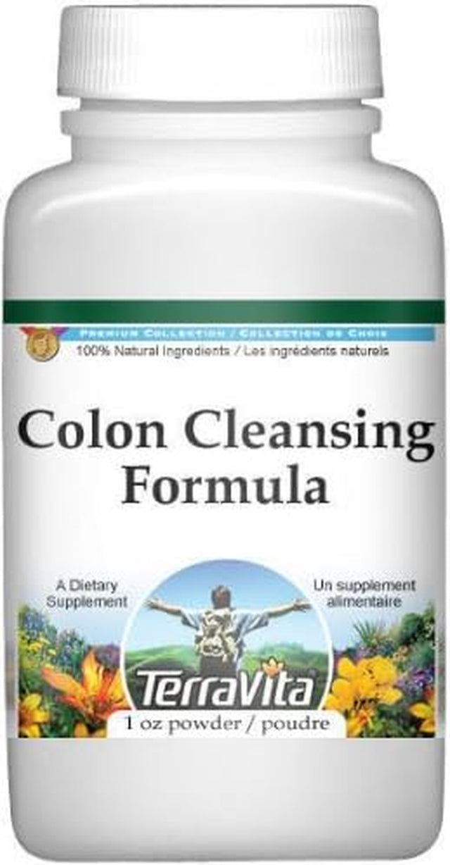 Terravita Colon Cleansing Formula Powder - Buckthorn, Psyllium, Ginger and More (1 Oz, ZIN: 512531)