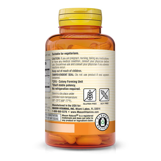 Mason Natural Probiotic with Prebiotic, 40 Veggie Caps