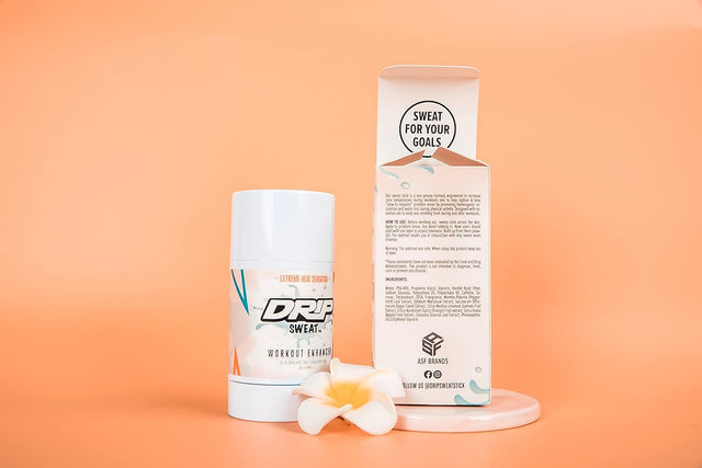 ASF Brands DRIP Sweat - Workout Enhancer - Natural Thermogenic Hot Slimming & Body Toning Sweat Stick for Men & Women.