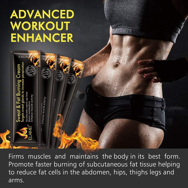 Sweat and Fat Burning Slimming Firming Cream, Body Fat Burning Massage Gel, Weight Lose. Fat Burning Advanced Workout Enhancer Cream ((10 Pack/1 Box)