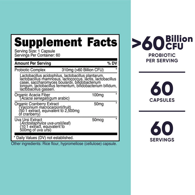 Nutricost Probiotic for Women 60 Billion CFU, 60 Capsules - Probiotic Supplement