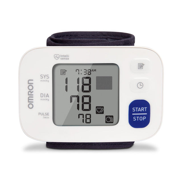 OMRON 3 Series Wrist Blood Pressure Monitor (BP6100), Portable Wrist Monitor, Digital Blood Pressure Machine, Stores up to 60 Readings
